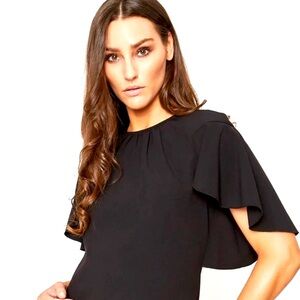 Elie Tahari EUC size 14 black dress.